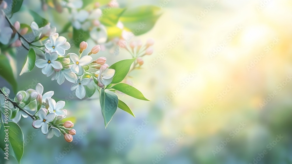Branch with lilac blossoms Branch with lilac blossoms