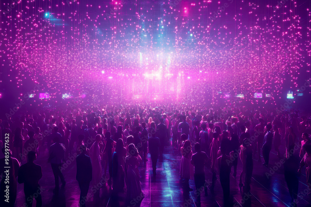 Obraz premium Young people having fun at the party. AI generative.