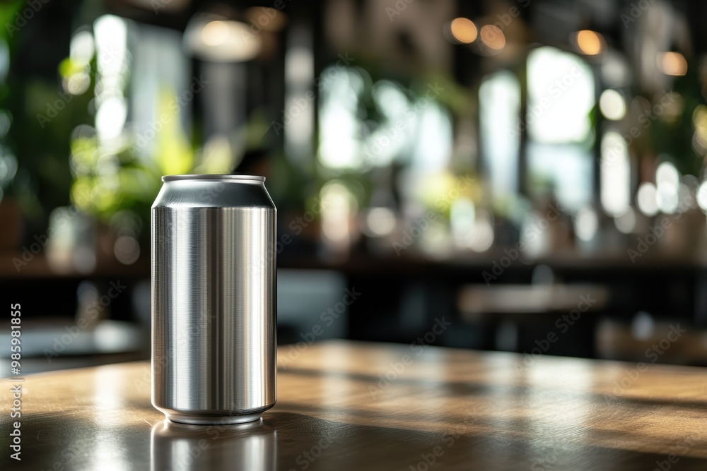 500 ml aluminum drink can on the edge of a table Hero shot 500 ml aluminum drink can on the edge of a table Hero shot