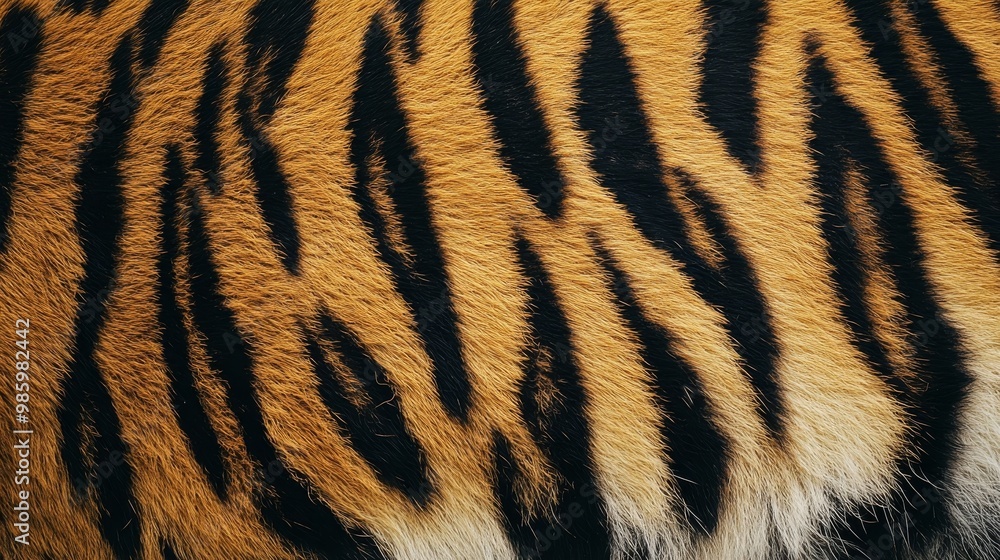 Distinct tiger stripes Distinct tiger stripes