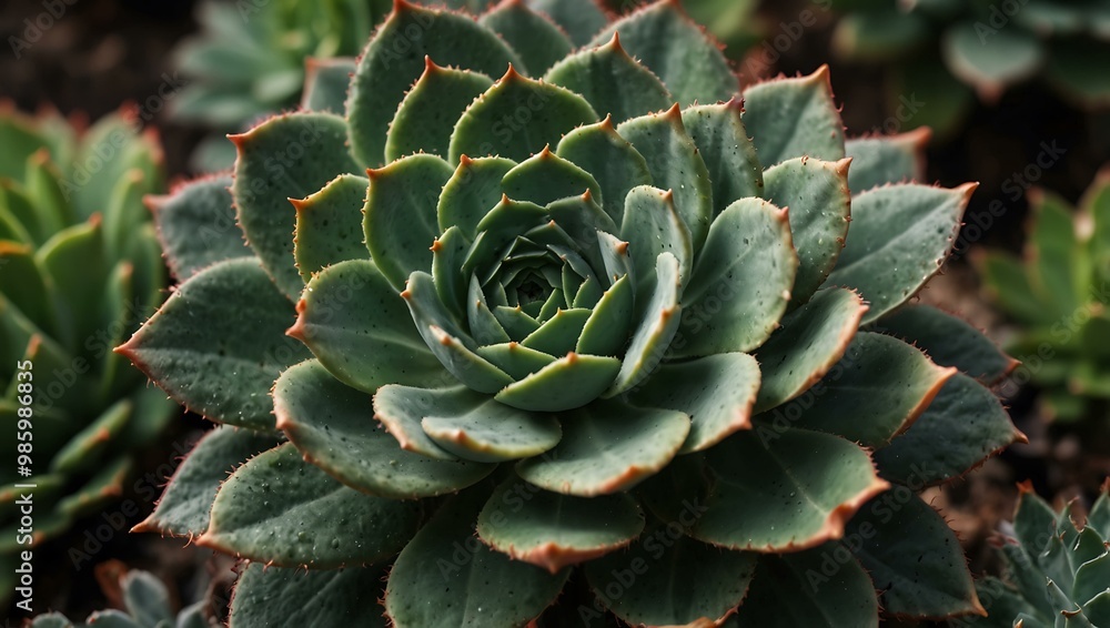 Line art of a succulent with vibrant rosette leaves. Line art of a succulent with vibrant rosette leaves.