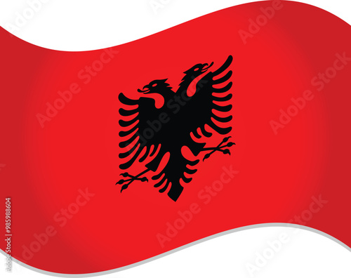 Albania National Flag Vector