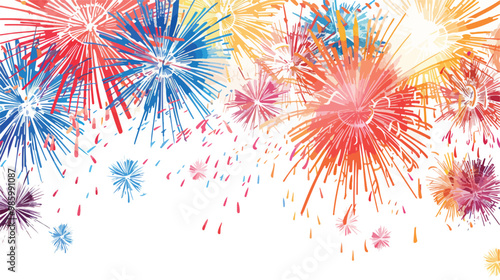 Vibrant Festival Fireworks Anniversary Event Background