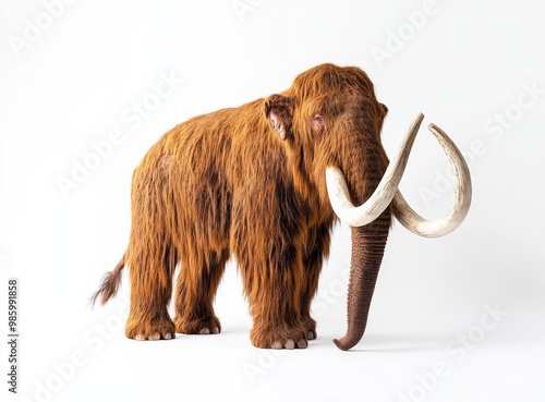 mammoth isolated on white background photo