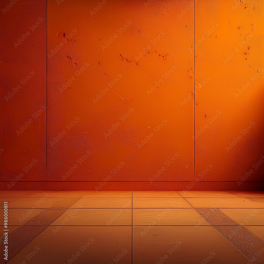 Empty orange concrete interior background Empty orange concrete interior background