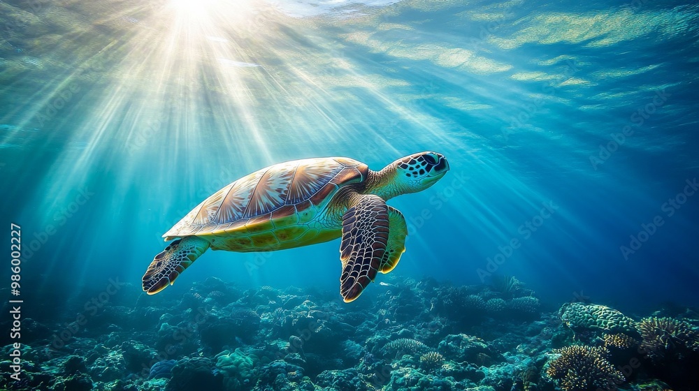 sea turtle swimming underwater sea turtle swimming underwater