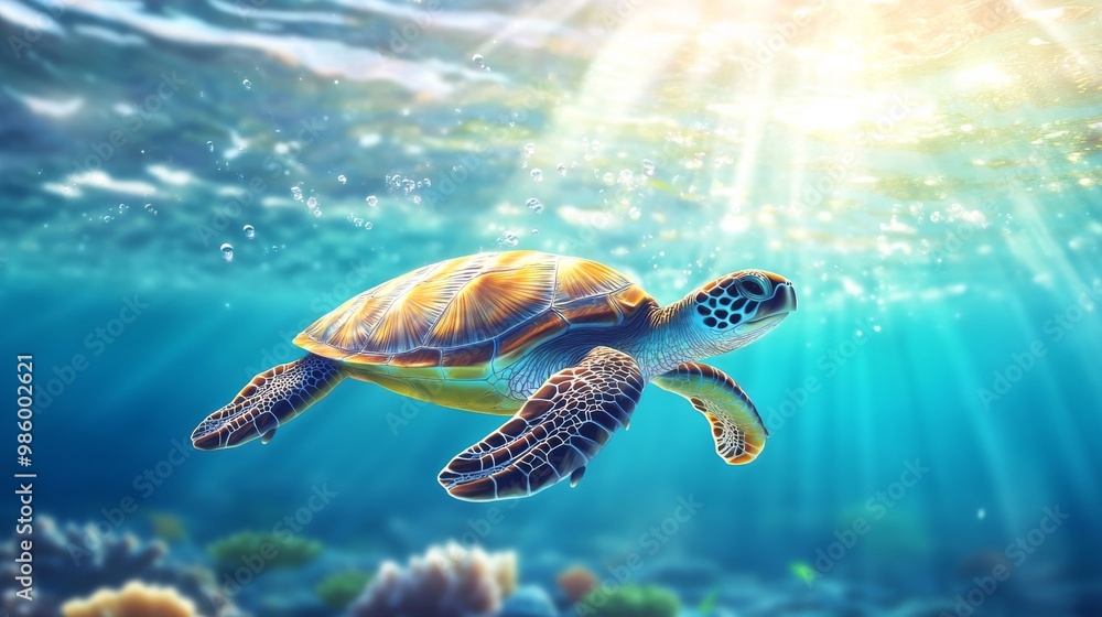 sea turtle swimming underwater sea turtle swimming underwater