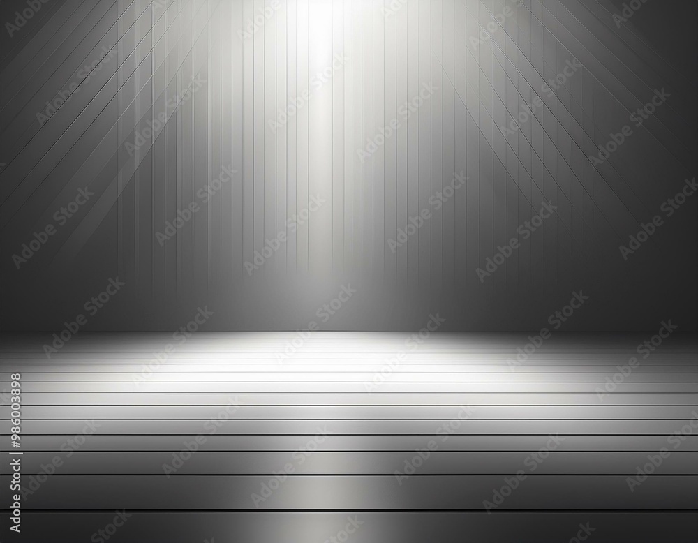 Gray background for product presentation with beam of light Gray background for product presentation with beam of light