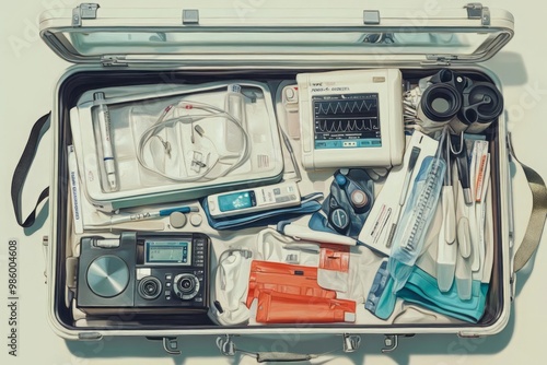 Medical equipment, illustrations