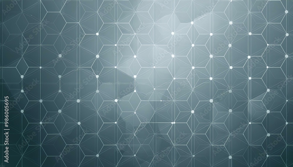 Fototapeta premium Hexagons pattern. Geometric abstract background with simple hexagonal elements. Medical, technology or science design.