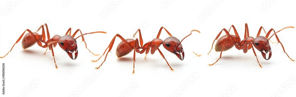 ant isolated on white background ant isolated on white background