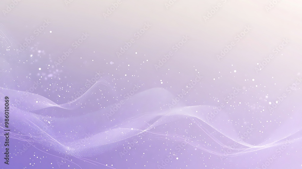 Abstract Purple Background with White Waves and Dots Abstract Purple Background with White Waves and Dots