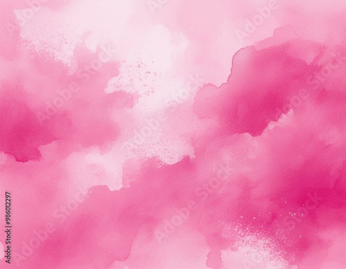 Pink watercolor abstract background. Watercolor pink background. Abstract pink texture.