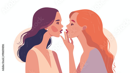 Whispering Secrets: Confident Women Gossiping and Sharing Secrets