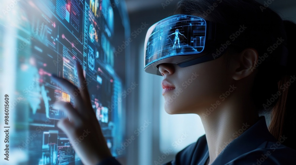 A person using augmented reality glasses that overlay information and graphics in real-time, merging digital and physical worlds, A person using augmented reality glasses that overlay information and graphics in real-time, merging digital and physical worlds,