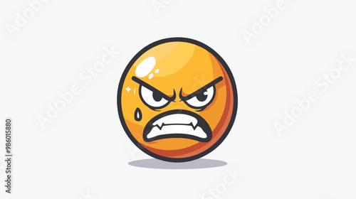 Grimacing Face Emoticon Emoji Character Illustration