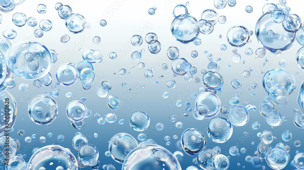 water splash bubbles isolated on white background water splash bubbles isolated on white background