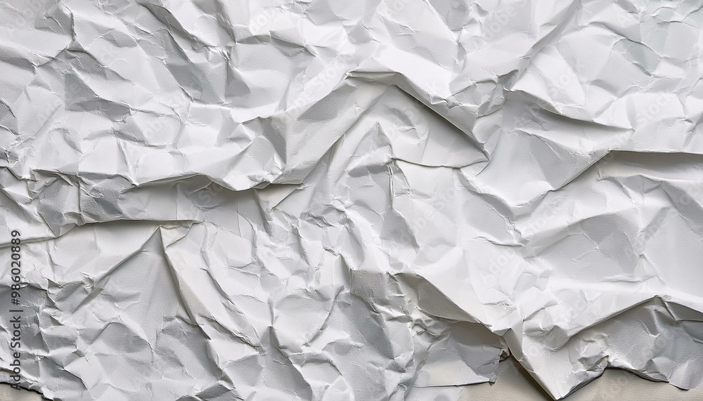 White blank crumpled paper texture background creased old poster texture backdrop surface empty for text White blank crumpled paper texture background creased old poster texture backdrop surface empty for text
