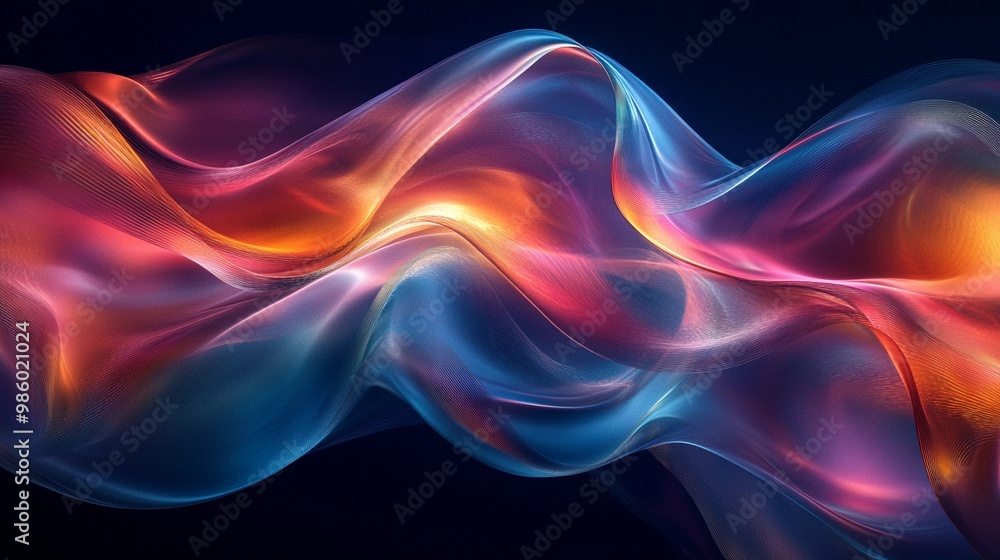 Naklejka premium Dynamic Lines Graphic