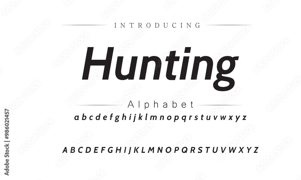 Fototapeta premium Elegant Modern Font for Professional Identity