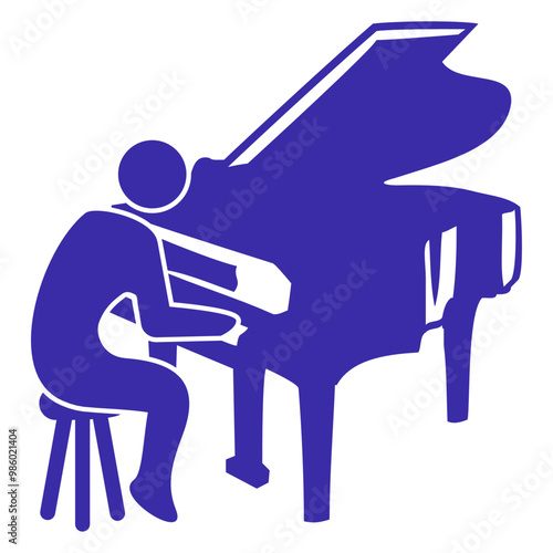 Silhouette Love Great Piano Music Life Play Pianist Freak Keyboard Keys Classical Instrument Listening Party Fun Sound Club Dancing Bass Playing Band Hobby Dance Floor Lover