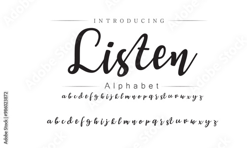 Clean Modern Geometric Typeface