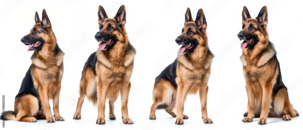 shepherd dog isolated on white background shepherd dog isolated on white background