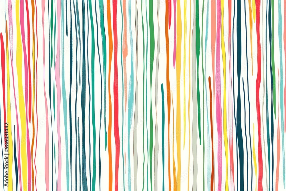 Colorful vertical stripes in a bright, abstract design on a white background Colorful vertical stripes in a bright, abstract design on a white background