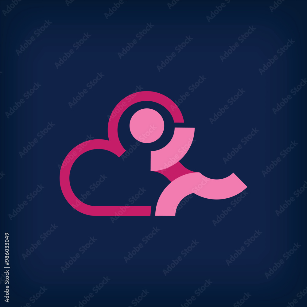 Design of people running towards the heart, different sports logo. Health, sports research and laboratory sectors. Design of people running towards the heart, different sports logo. Health, sports research and laboratory sectors.