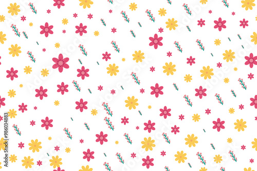 Elegant colorful pattern. Seamless vector texture. Spring bouquet. Floral seamless background for fashion prints. unique multi color pattern. Beautiful illustration.