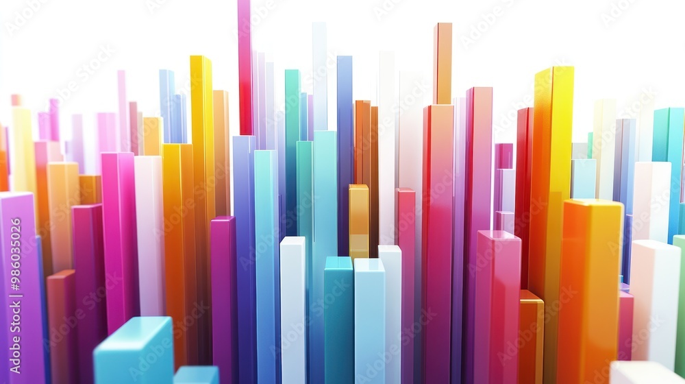 Abstract Colorful Rectangular Bars Pattern. Abstract Colorful Rectangular Bars Pattern.
