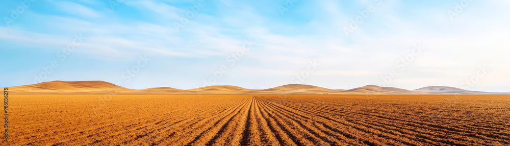 Desertification creeping over once fertile land, emphasizing the effects of climate change and greenhouse gases on agriculture Desertification creeping over once fertile land, emphasizing the effects of climate change and greenhouse gases on agriculture