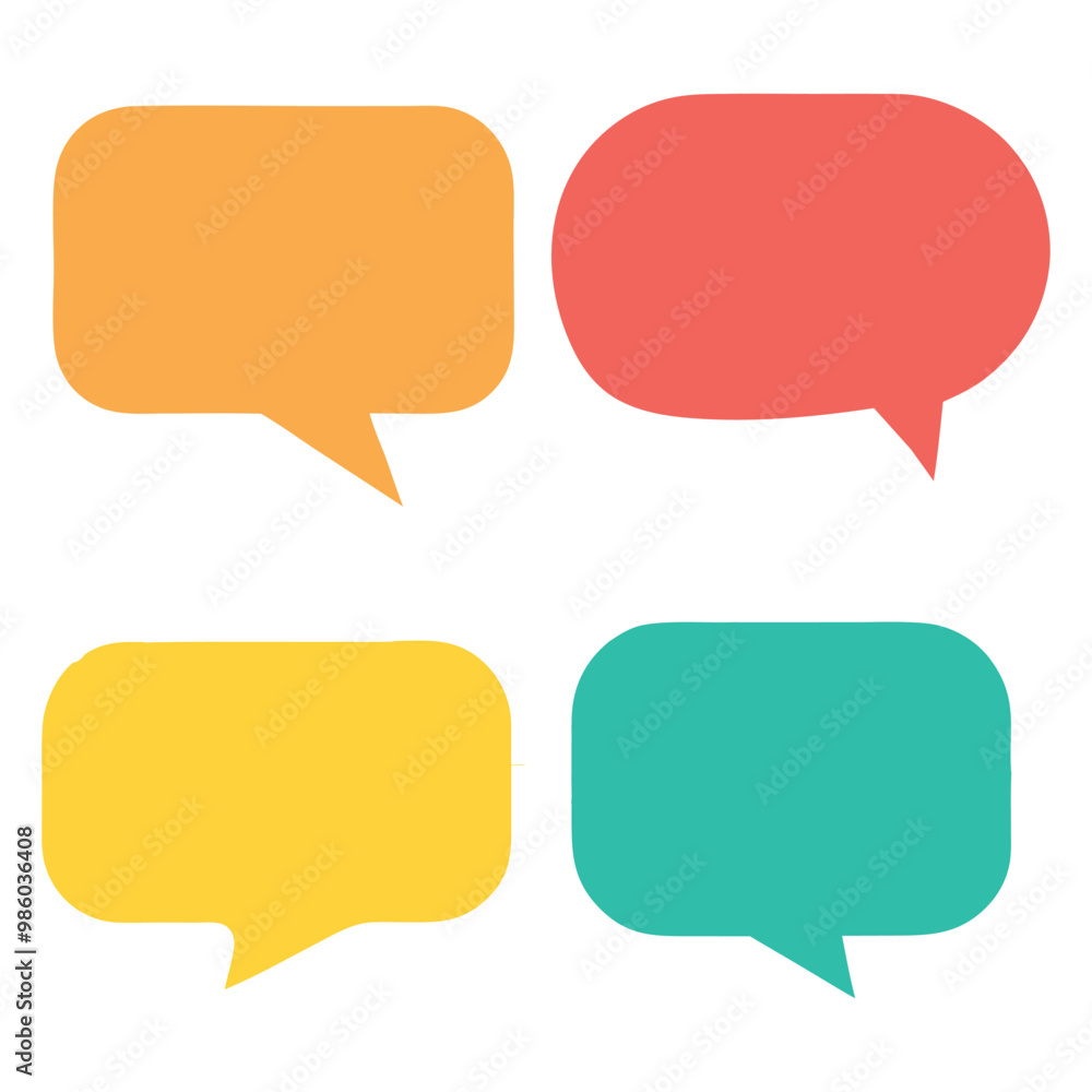 Playful pastel speech bubbles with lines and dots, ideal for creative designs and presentations. Playful pastel speech bubbles with lines and dots, ideal for creative designs and presentations.