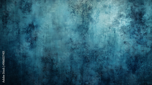 Dynamic Depth: Grunge Textured Blue Background