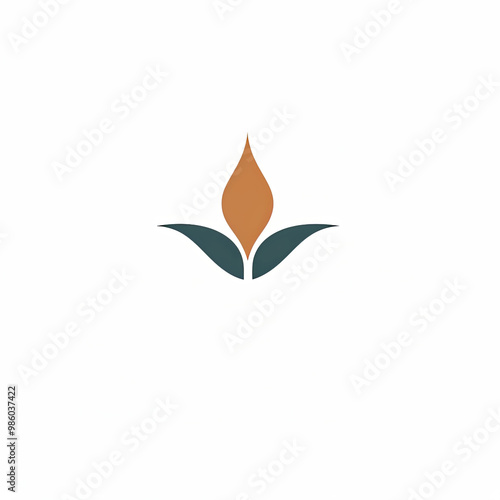 Logo for spa center, simple shapes and lines, minimalistic, on white background.