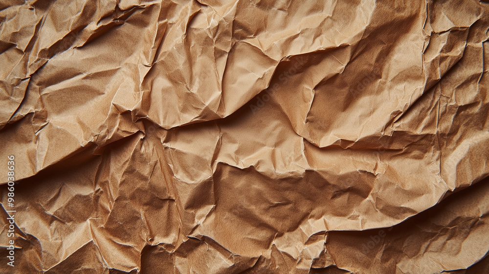 Rustic Charm: Crumpled Brown Paper Texture for Backgrounds Rustic Charm: Crumpled Brown Paper Texture for Backgrounds