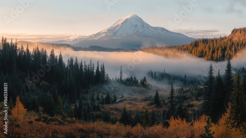 sunrise in the mountains