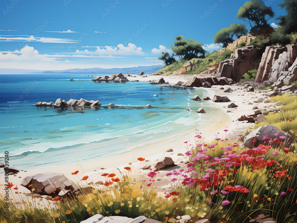 Obraz premium Generous romantisches Strandpanorama