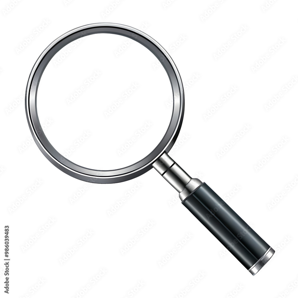 Magnifying glass isolated on transparent background Magnifying glass isolated on transparent background