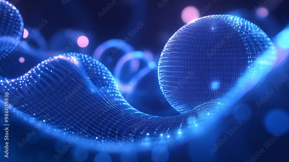 Precision Blue Gradient Spheres Abstract Scientific Illustration for Technology Branding Precision Blue Gradient Spheres Abstract Scientific Illustration for Technology Branding