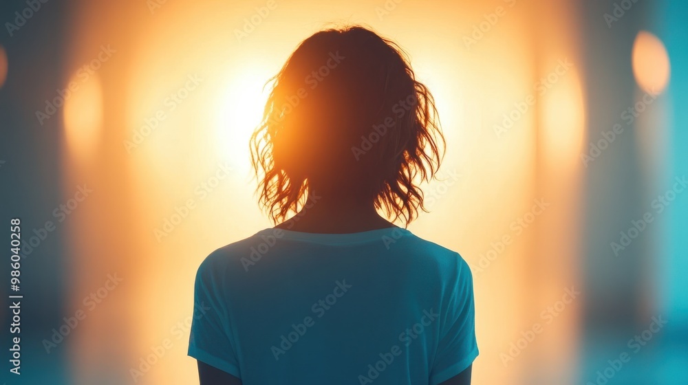 A silhouette of a person stands facing a bright, glowing light in the background, symbolizing hope, introspection, and the contrast between light and darkness in a modern, artistic style. A silhouette of a person stands facing a bright, glowing light in the background, symbolizing hope, introspection, and the contrast between light and darkness in a modern, artistic style.