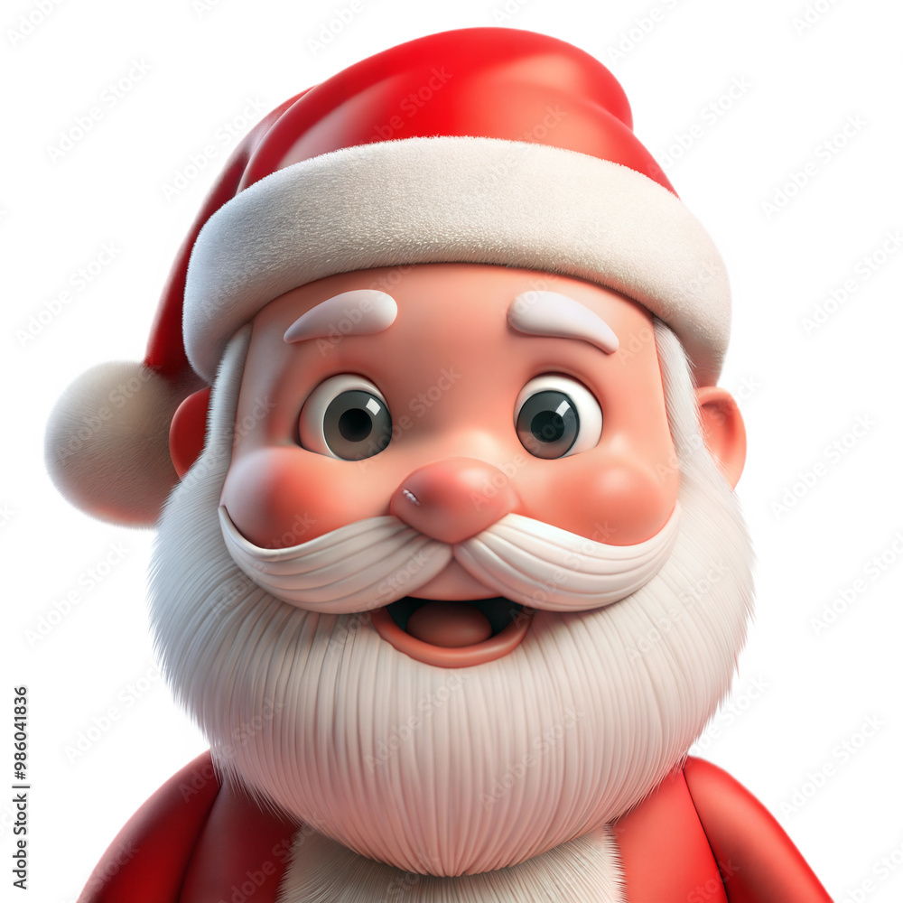 a santa claus christmas cute 3d illustration a santa claus christmas cute 3d illustration