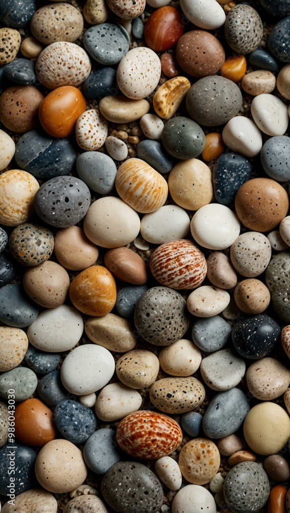 Shell and pebble stone background texture. Shell and pebble stone background texture.