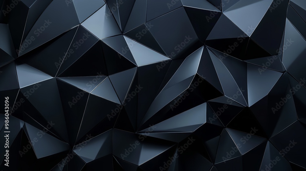 Shimmering pixel triangles on deep blue gradient mesmerizing geometric pattern Shimmering pixel triangles on deep blue gradient mesmerizing geometric pattern