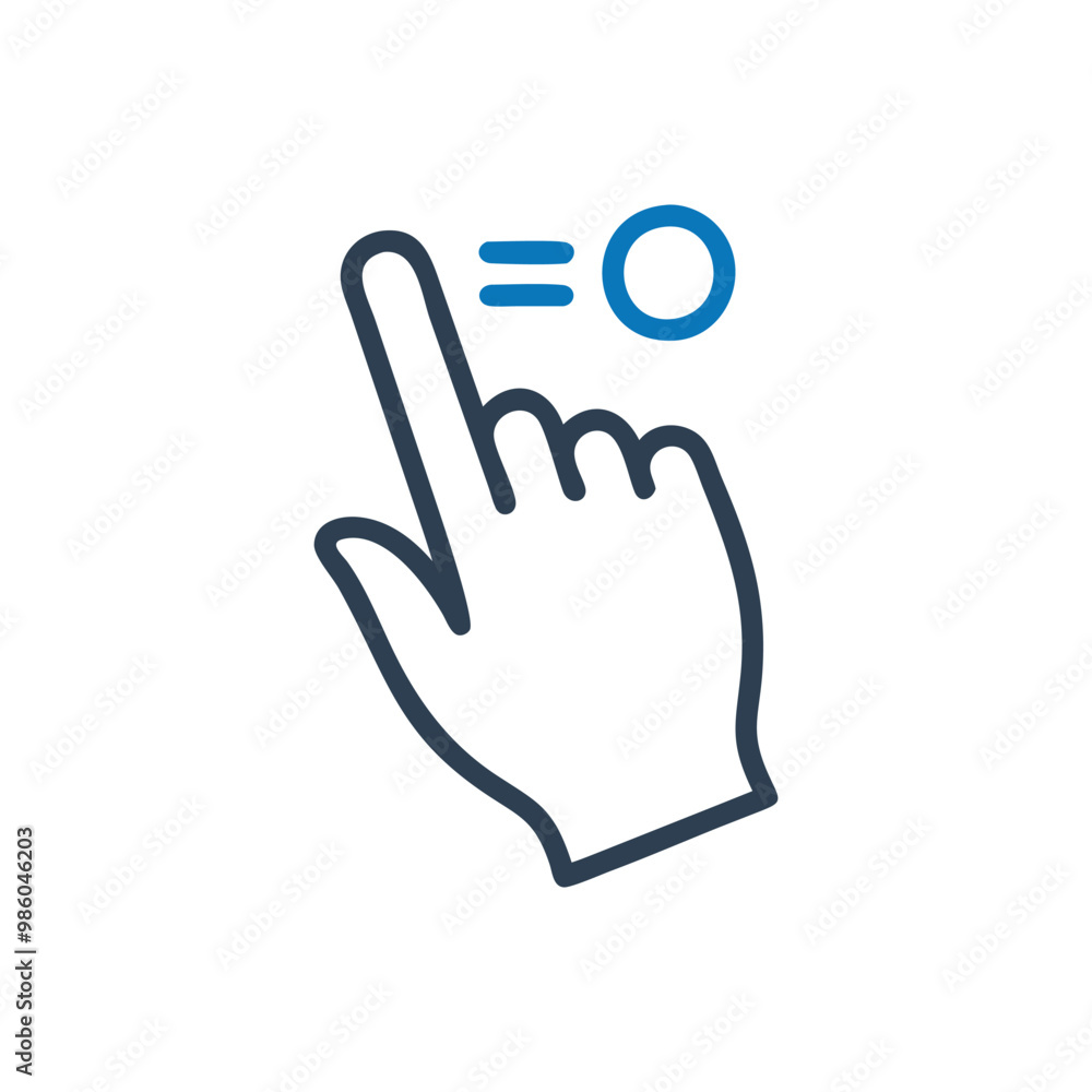 Obraz premium Finger swiping with arrow icon, Finger pressing a button symbol, Hand making a selection gesture icon