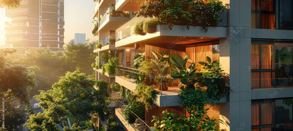 Sustainable Urban Living: Energy-Efficient Apartment Building with ...