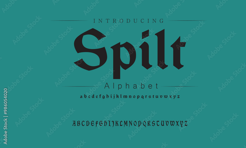 Obraz premium Classic Calligraphy Fonts for Elegant Invitations