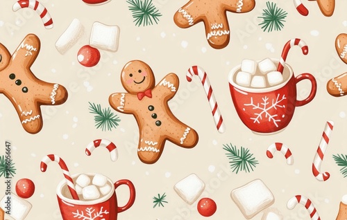 gingerbread cookies background