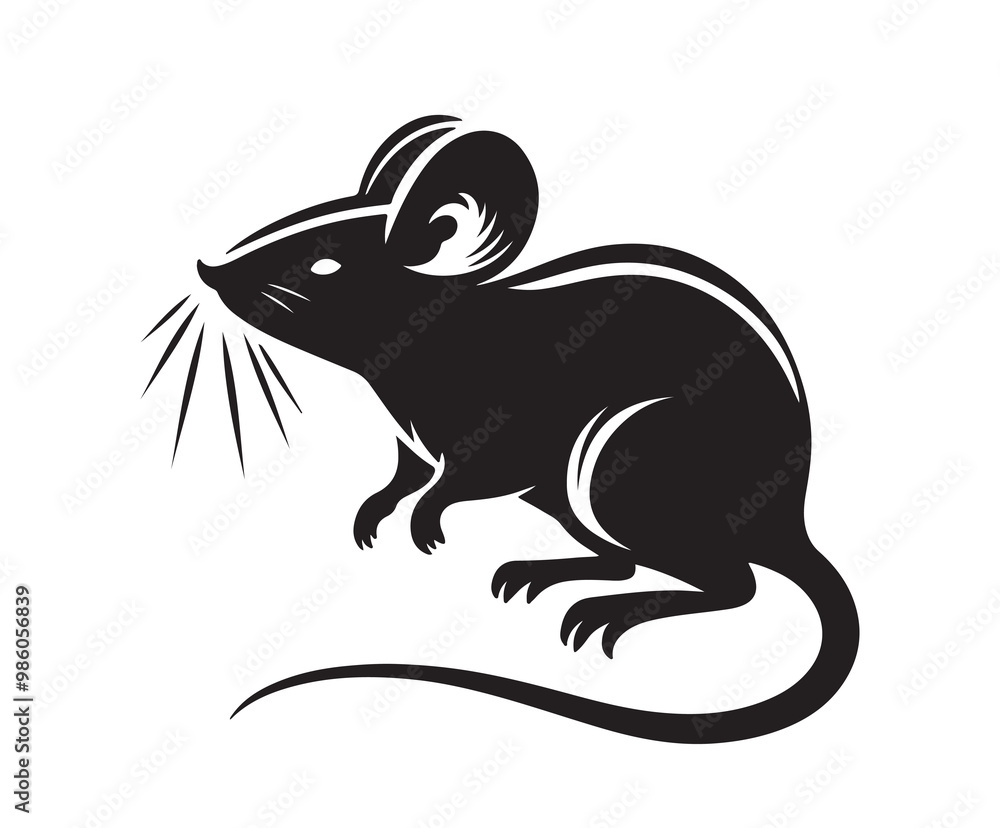 mouse silhouette vector mouse silhouette vector