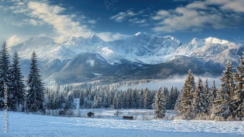 winter mountain landscape